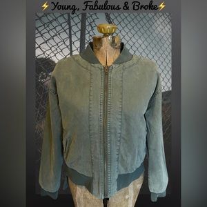 ⚡️YOUNG, FABULOUS & BROKE⚡️ Reversible Bomber Jacket